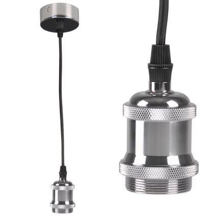 Cable de alimentación 1xE27/20W/230V cromo brillante