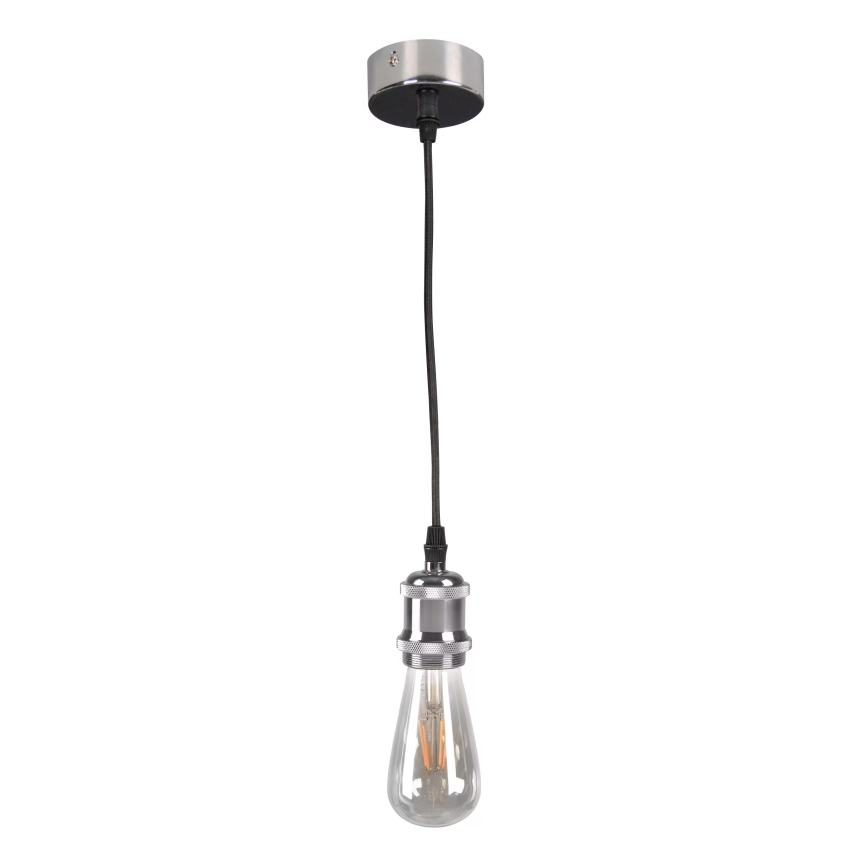 Cable de alimentación 1xE27/20W/230V cromo brillante