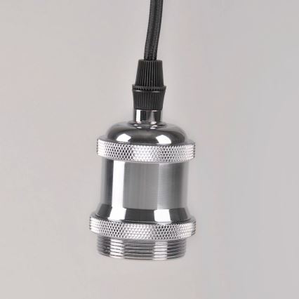 Cable de alimentación 1xE27/20W/230V cromo brillante