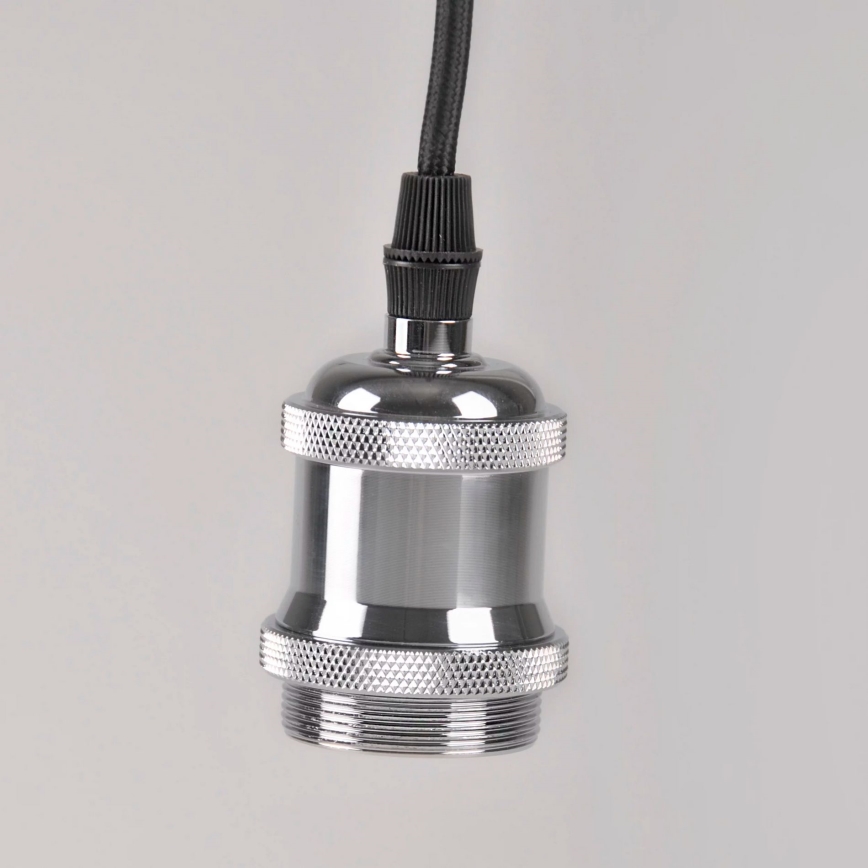 Cable de alimentación 1xE27/20W/230V cromo brillante
