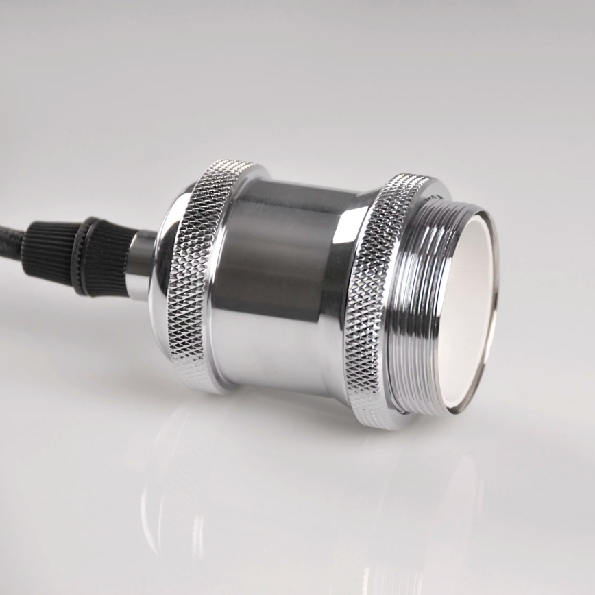 Cable de alimentación 1xE27/20W/230V cromo brillante