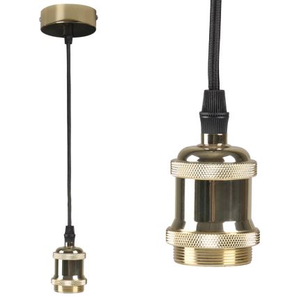 Cable de alimentación 1xE27/20W/230V dorado