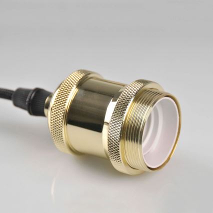 Cable de alimentación 1xE27/20W/230V dorado