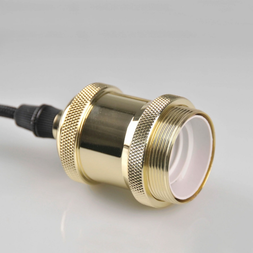 Cable de alimentación 1xE27/20W/230V dorado