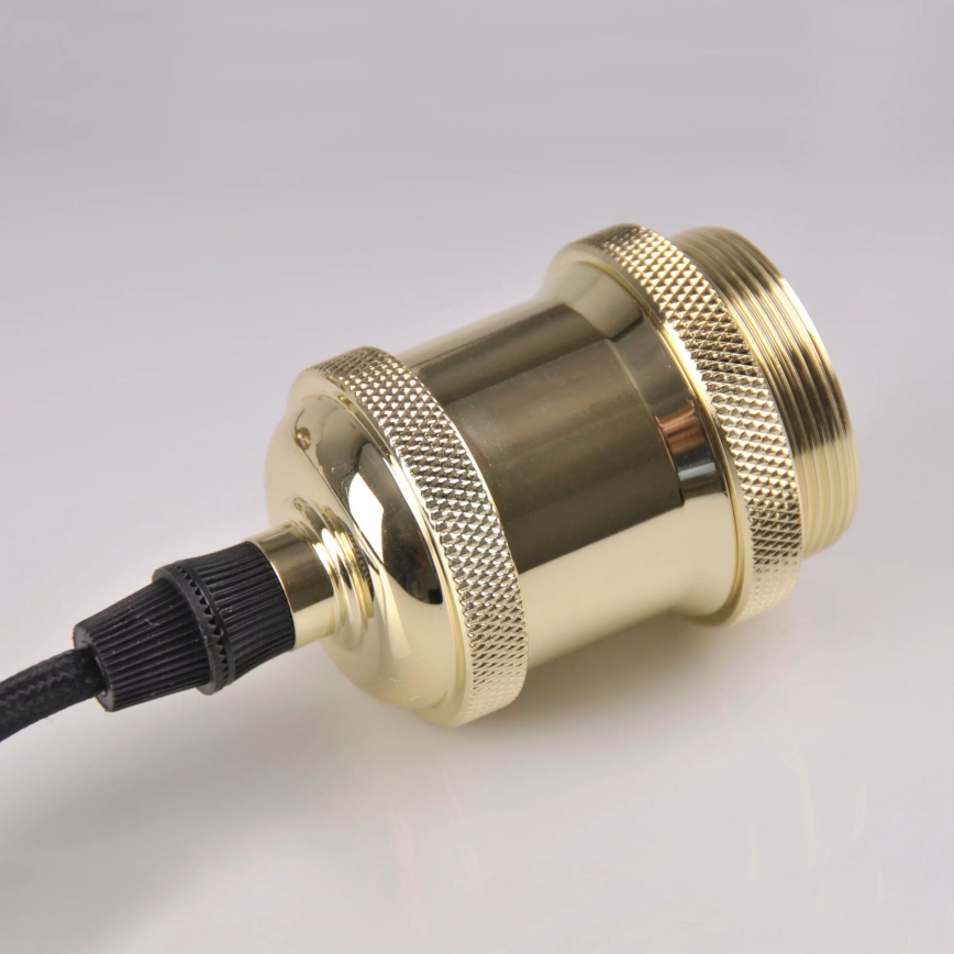 Cable de alimentación 1xE27/20W/230V dorado