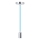 Cable de alimentación 1xE27/60W/230V azul/cromo brillante