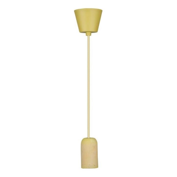 Cable de alimentación 1xE27/60W/230V concreto/amarillo