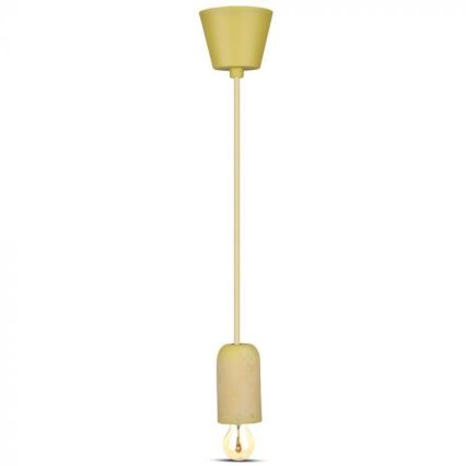 Cable de alimentación 1xE27/60W/230V concreto/amarillo