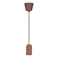Cable de alimentación 1xE27/60W/230V concreto/marrón