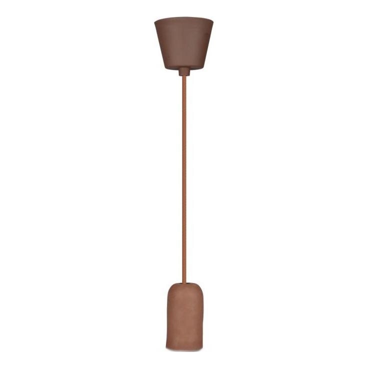 Cable de alimentación 1xE27/60W/230V concreto/marrón