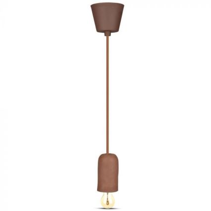 Cable de alimentación 1xE27/60W/230V concreto/marrón