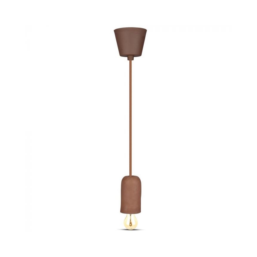Cable de alimentación 1xE27/60W/230V concreto/marrón
