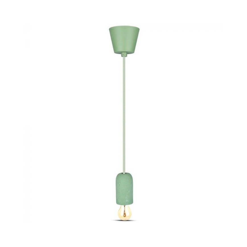 Cable de alimentación 1xE27/60W/230V concreto/verde