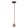 Cable de alimentación 1xE27/60W/230V marrón/porcelana
