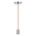 Cable de alimentación 1xE27/60W/230V naranja/cromo brillante