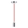 Cable de alimentación 1xE27/60W/230V rojo/cromo brillante