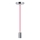 Cable de alimentación 1xE27/60W/230V rosa oscuro/cromo brillante