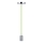 Cable de alimentación 1xE27/60W/230V verde/cromo brillante