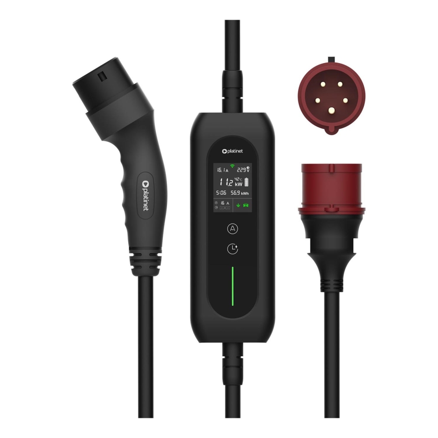 Cable de carga para coches eléctricos tipo 2 5 m 11kW 16A IP54 Tuya
