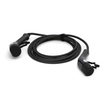 Cable de carga para coches eléctricos tipo 2 5m 11kW 16A IP54 negro
