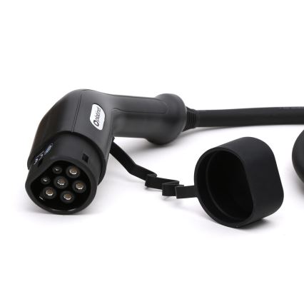 Cable de carga para coches eléctricos tipo 2 5m 11kW 16A IP54 negro