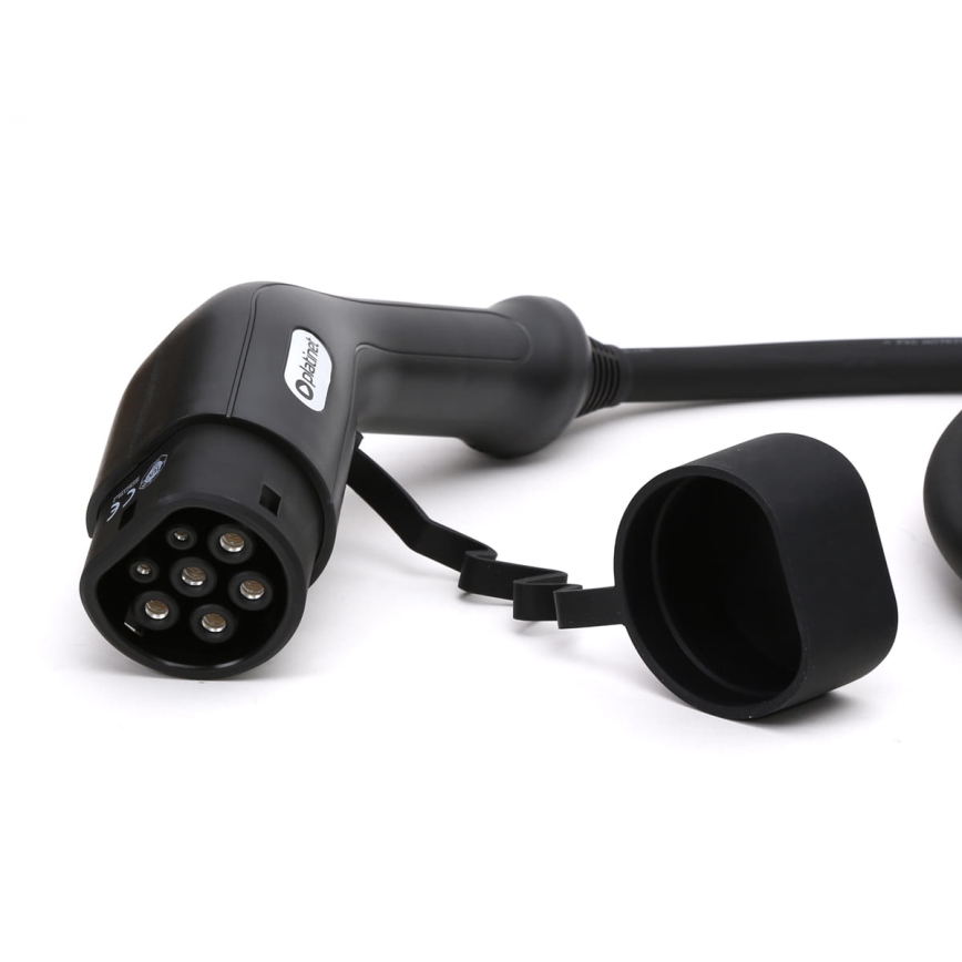 Cable de carga para coches eléctricos tipo 2 5m 11kW 16A IP54 negro