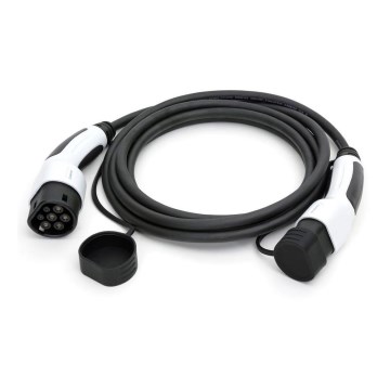 Cable de carga para vehículos eléctricos tipo 2 5m 11kW 16A IP54