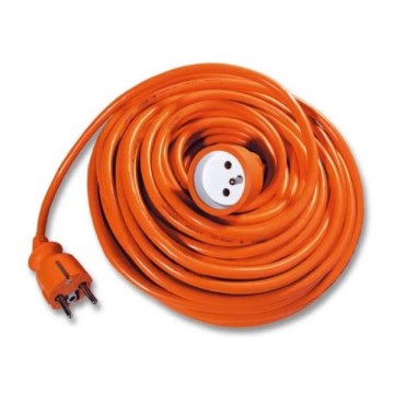 Cable de extensión 20 m naranja