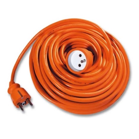 Cable de extensión 20 m naranja