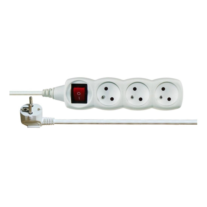 Cable de extensión con interruptor 3Z 2m