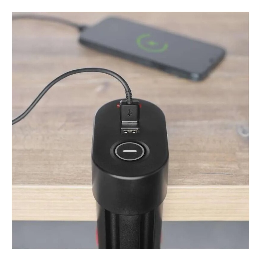 Cable de extensión con sujeción a la mesa 3Z + 3xUSB 1,5m negro