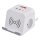 Cable de extensión cubo con carga inalámbrica QI 2Z +2xUSB-A+1xUSB-C 2m blanco