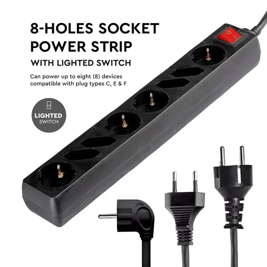 Cable de extensión de 1,5 m con interruptor 8Z
