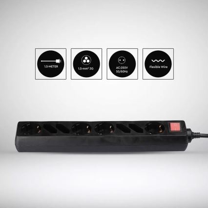 Cable de extensión de 1,5 m con interruptor 8Z