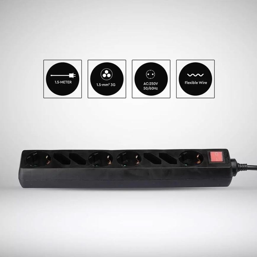 Cable de extensión de 1,5 m con interruptor 8Z