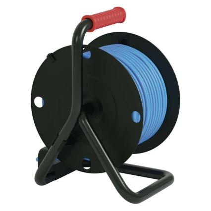 Cable de extensión en tambor con 4 enchufes 25m silicona IP44