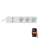 Cable de extensión SMART con interruptor 1,5m + 2xUSB/Wi-Fi Tuya SCHUKO