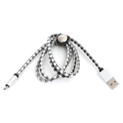 Cable USB A / Conector micro USB 1m blanco