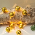 Cadena de luces de Navidad LED 10xLED/2xAA/blanco cálido 1,8m Cascabeles