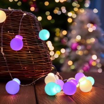 Cadena de luces de Navidad LED 20xLED/2xAA 2,3 m multicolor