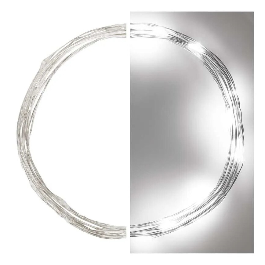 Cadena de luces de Navidad LED 20xLED/2xAA 2,4m blanco frío