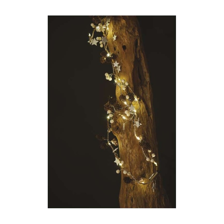 Cadena de luces de Navidad LED 20xLED/2xAA 2m