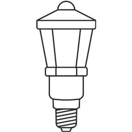 Cadena de Navidad LANTERN 12xE10/10,7m blanco, fabricada en la UE
