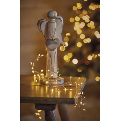 Cadena de Navidad LED 100xLED/3xAA 2,7m blanco cálido