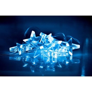 Cadena de Navidad LED 10xLED/2xAA 2,5m azul