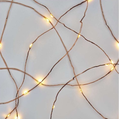 Cadena de Navidad LED 20xLED/2,4m blanco cálido