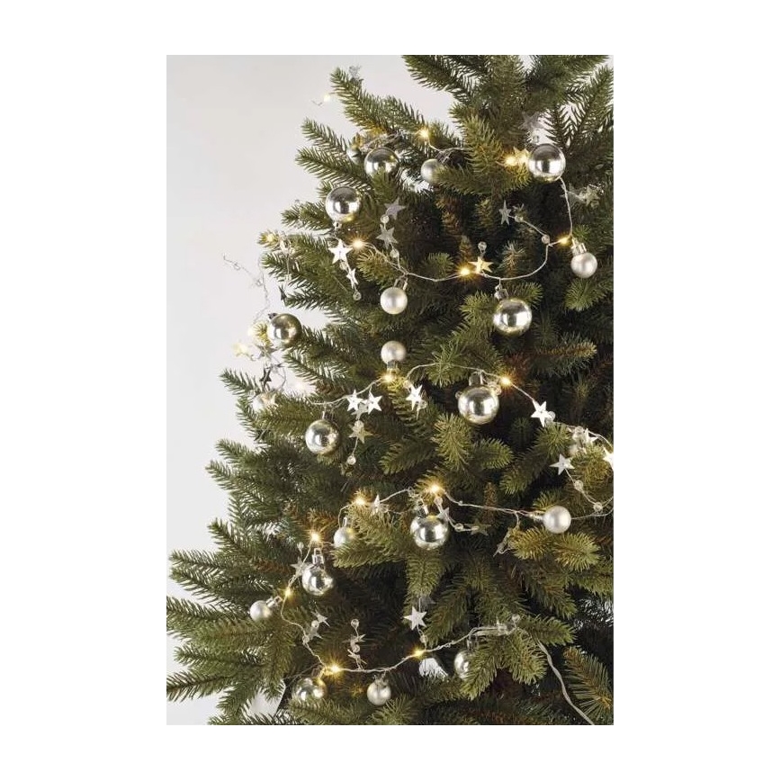 Cadena de Navidad LED 20xLED/2xAA 2,2 m blanco cálido