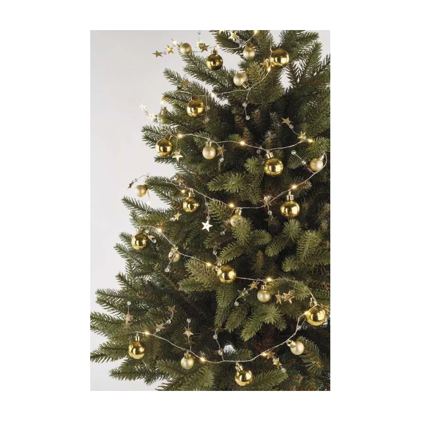 Cadena de Navidad LED 20xLED/2xAA 2,2 m blanco cálido