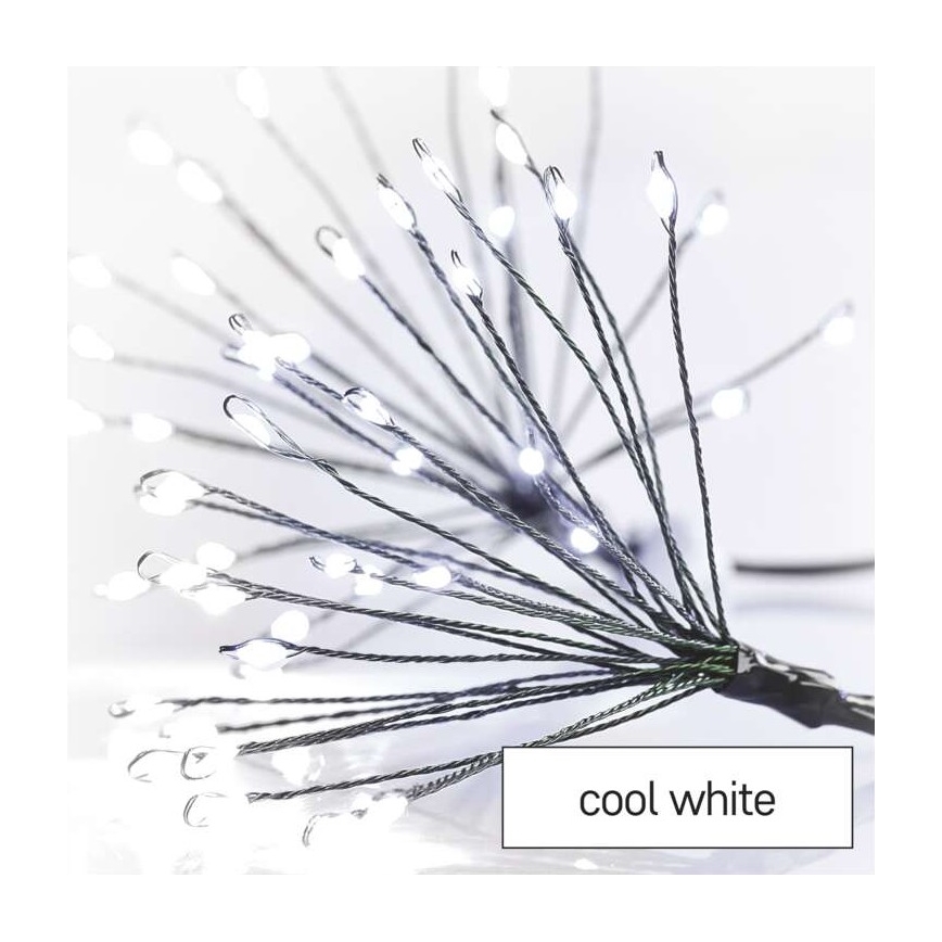 Cadena de Navidad LED 300xLED/8,2m blanco frío