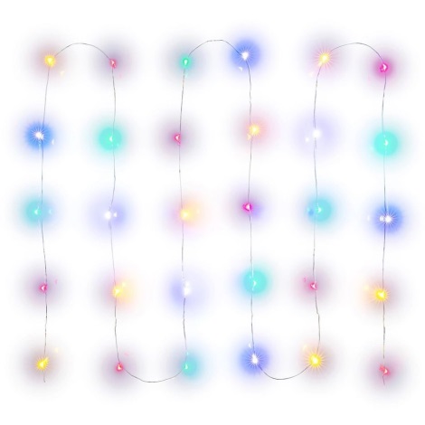 Cadena de Navidad LED 30xLED/2xAA 3,3m multicolor